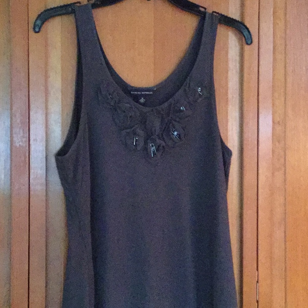 BANANA REPUBLIC charcoal colored tank top